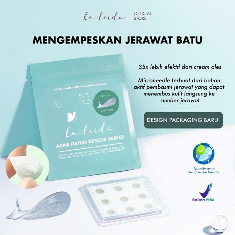 Jual [NEW] KALEIDO Microneedle Acne Patch Rescue Series 100 ORI