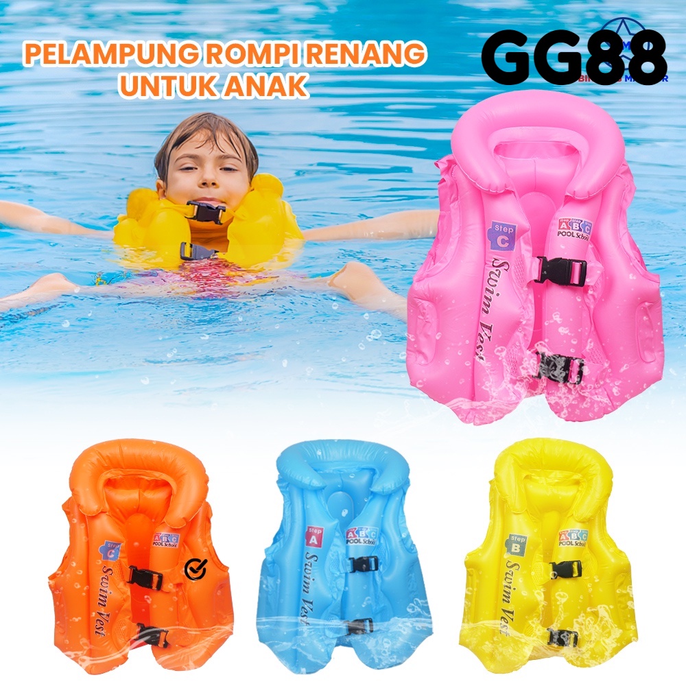 Jual Pelampung Rompi Anak / Pelampung Renang Swim Vest Untuk Usia 3-5