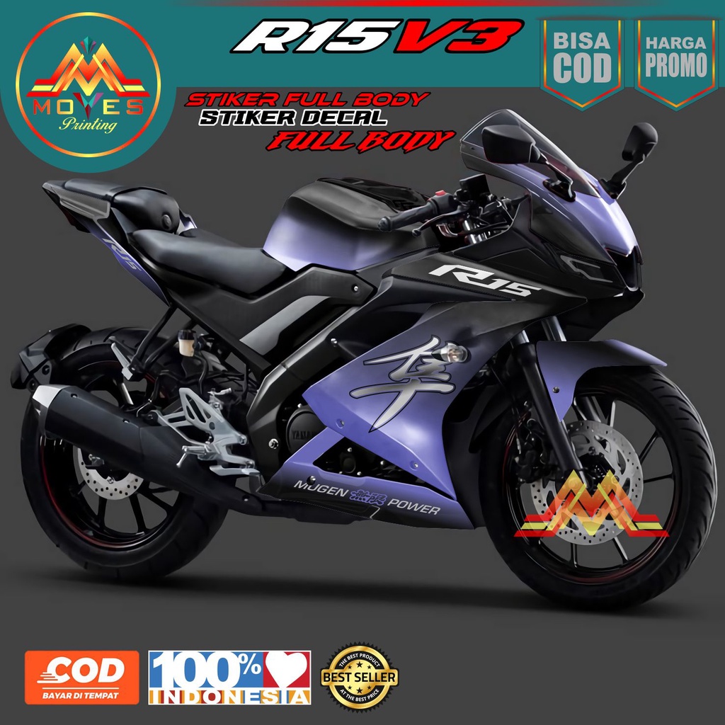 Jual BISA COD ,,,, Decal R15 V3 Full Body Keren Stiker R15 V3 Full Body ...