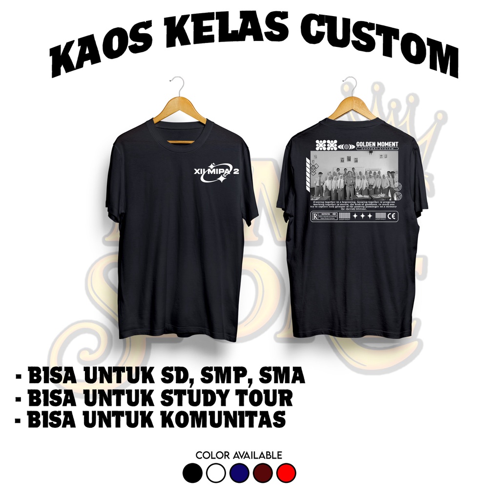 Jual Kaos Kelas Custom Bebas Ganti Foto dan Tulisan | Shopee Indonesia