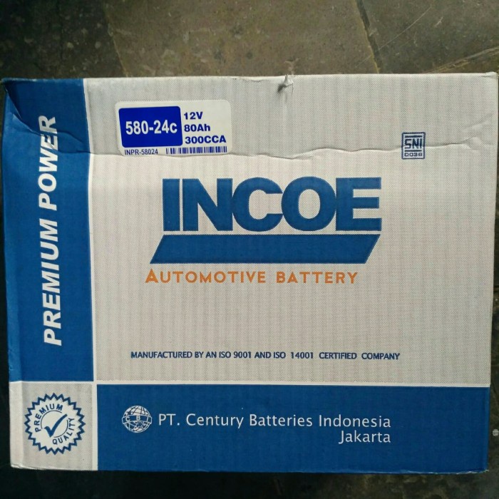 Jual AKI MOBIL INCOE PREMIUM TYPE 58024 / LN3 12V 80AMPER KHUSUS GOSEND