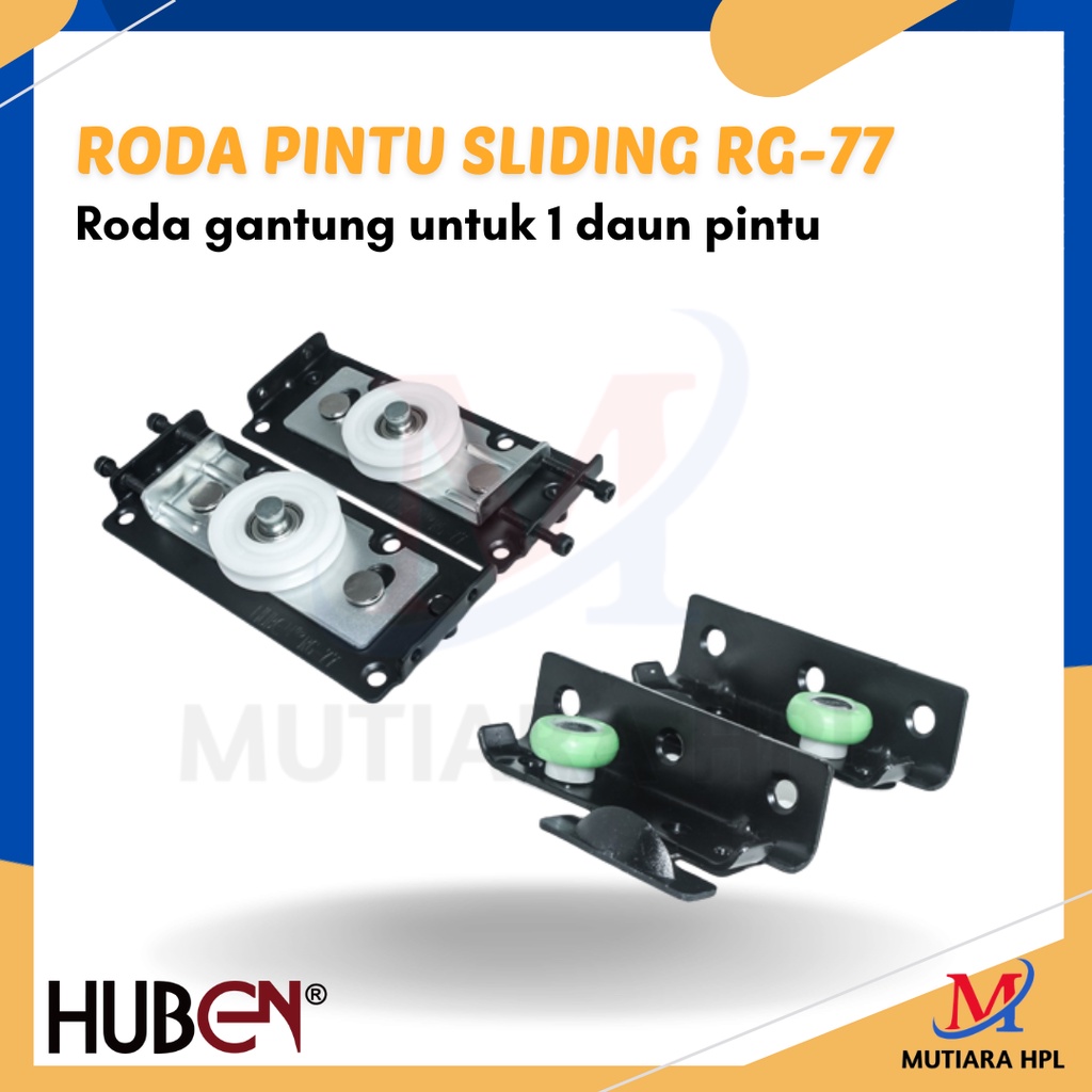 Jual Roda Gantung Pintu Sliding Huben 1 Daun Pintu / Roda Pintu Gantung ...