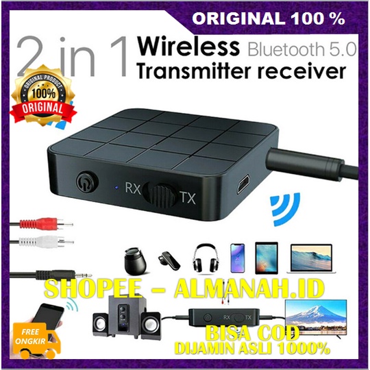 Jual [BISA COD] Automatic Transmitter Receiver Bluetooth 2 in 1 Audio ...