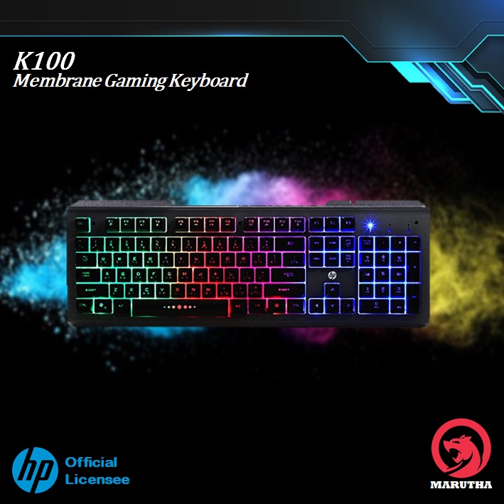 Jual HP Keyboard Gaming K100 - RGB Membrane Keyboard & Multimedia ...
