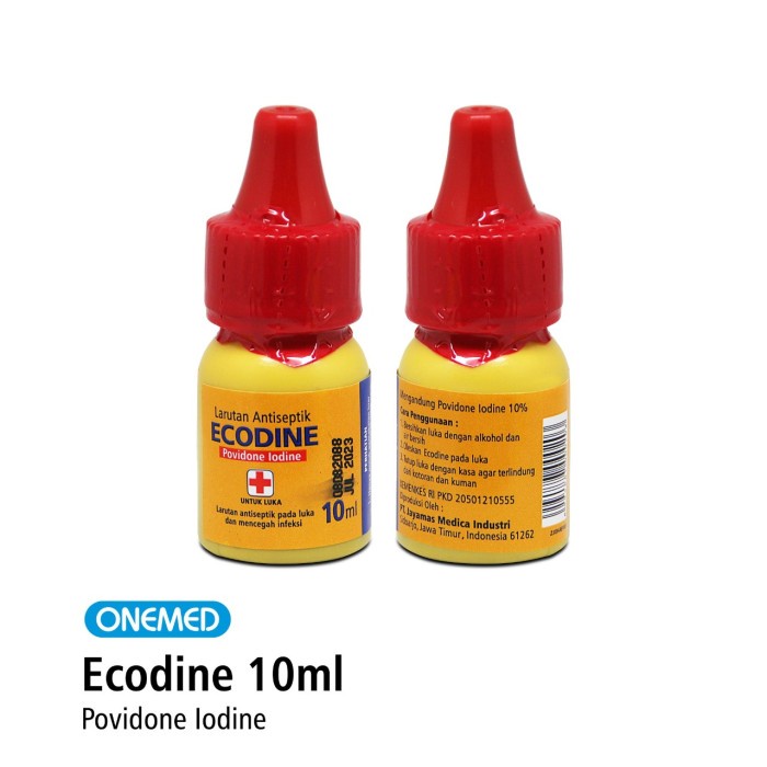Jual Ecodine Povidone Lodine 10 ml Obat Merah Luka P3K Sejenis Betadine ...