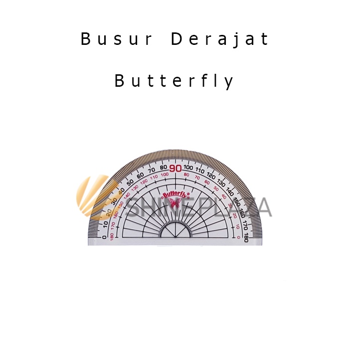 Jual Penggaris Busur Derajat Butterfly Protractor Derajat Butterfly Shopee Indonesia