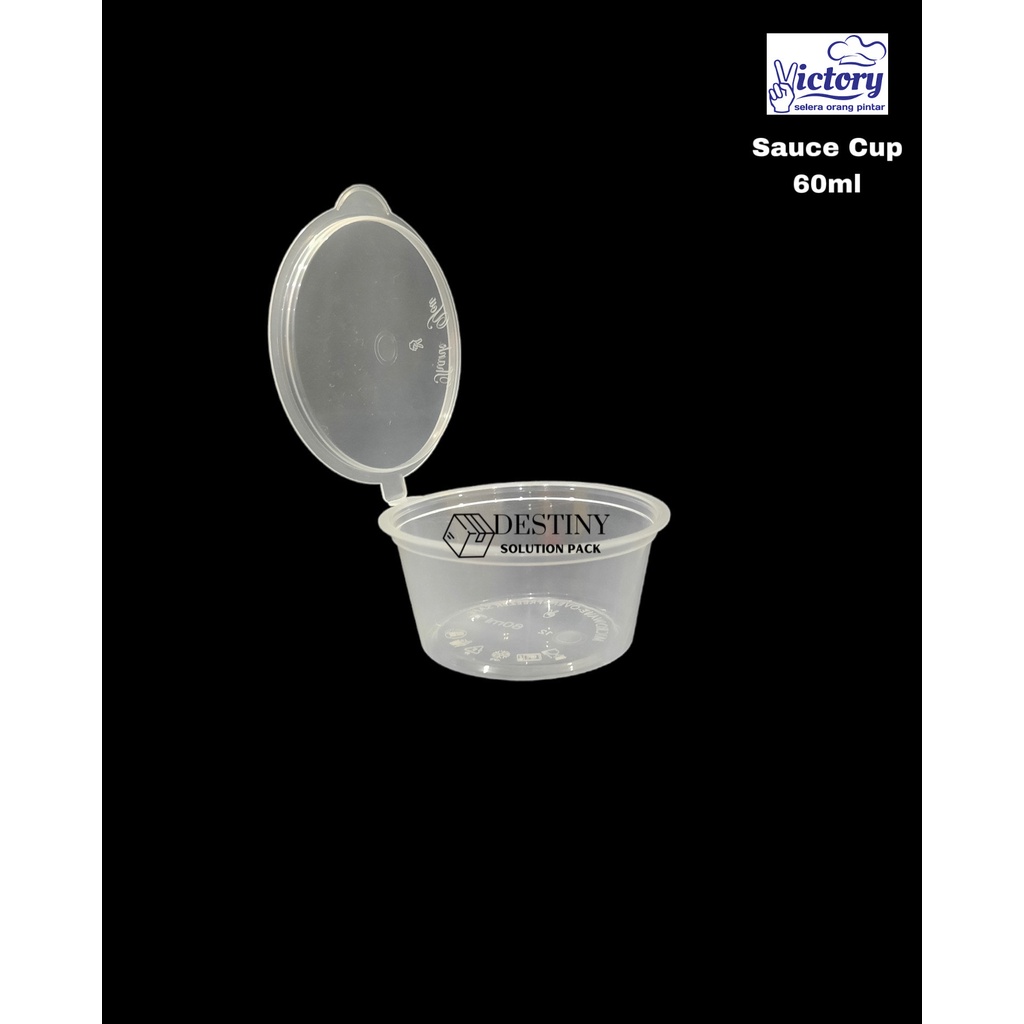 Jual Thinwall Sauce Cup Victory 60ml (50 pcs) Shopee Indonesia
