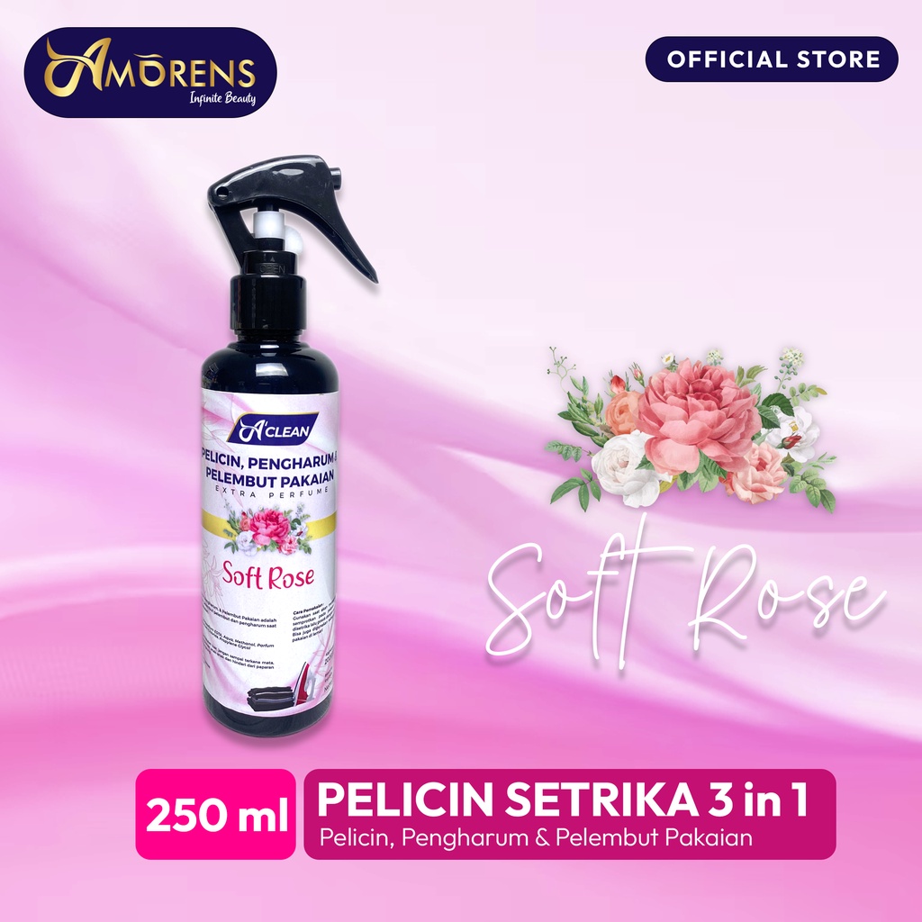 Jual AMORENS Pelicin Setrika Pakaian 3 in 1 250ml | Shopee Indonesia