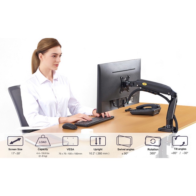Jual COD North Bayou NBF80 Bracket Monitor Stand Computer Komputer