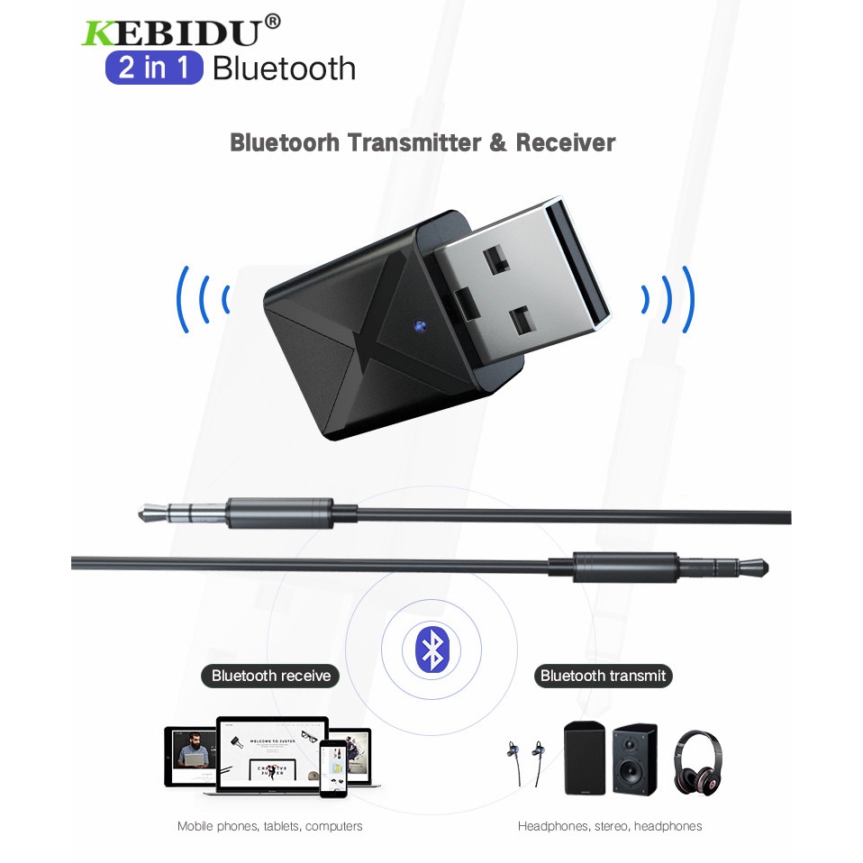 Jual KEBIDU USB Dongle HiFi Audio Bluetooth Transmitter Receiver ...