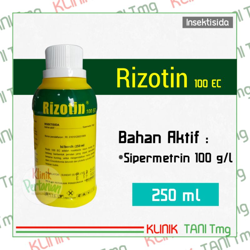 Jual RIZOTIN 100EC 250ml Insektisida Obat Pembasmi Hama Pada Tanaman ...