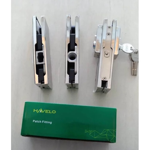 Jual Havelo Set Patch Fitting engsel pintu kaca PT10 PT20 US10 ...