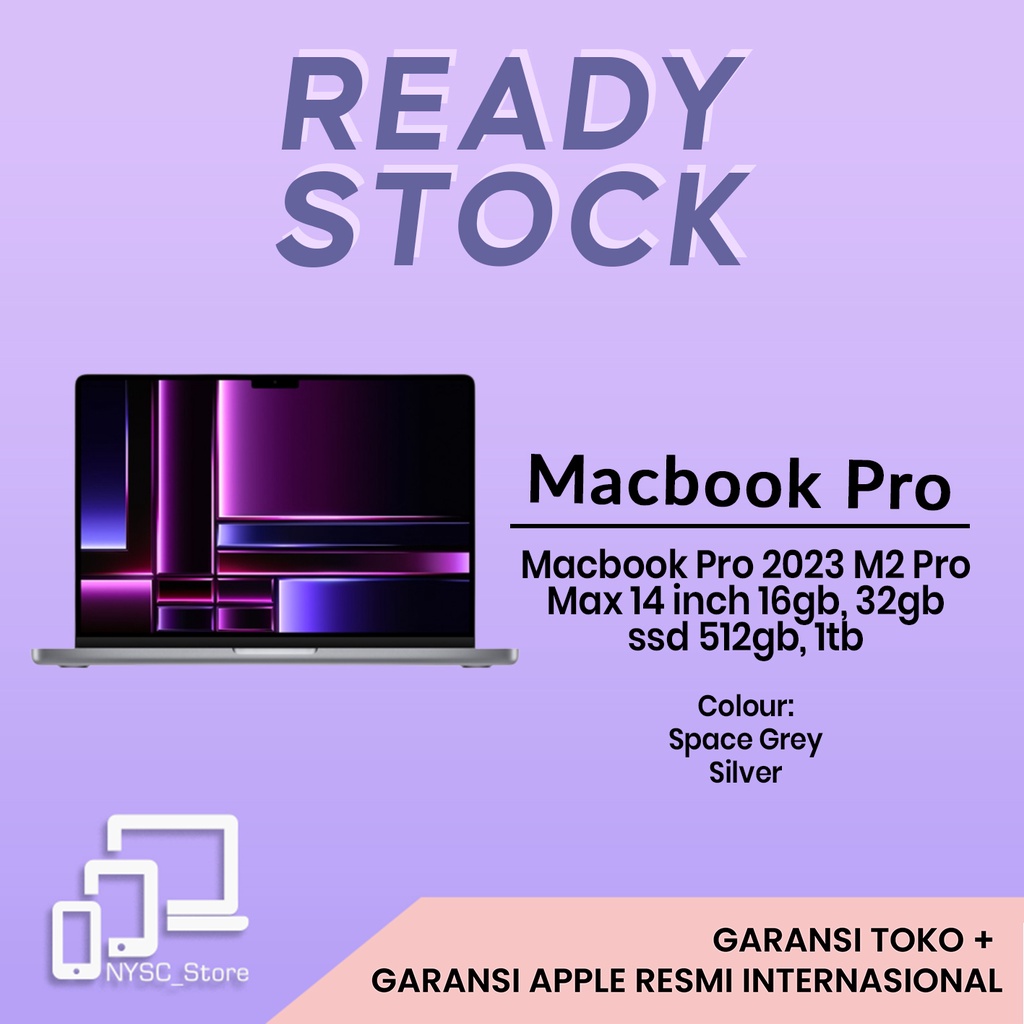 Jual MacBook Pro M2 Pro/M2 Max 14 inch 2023 BNIB | Shopee Indonesia