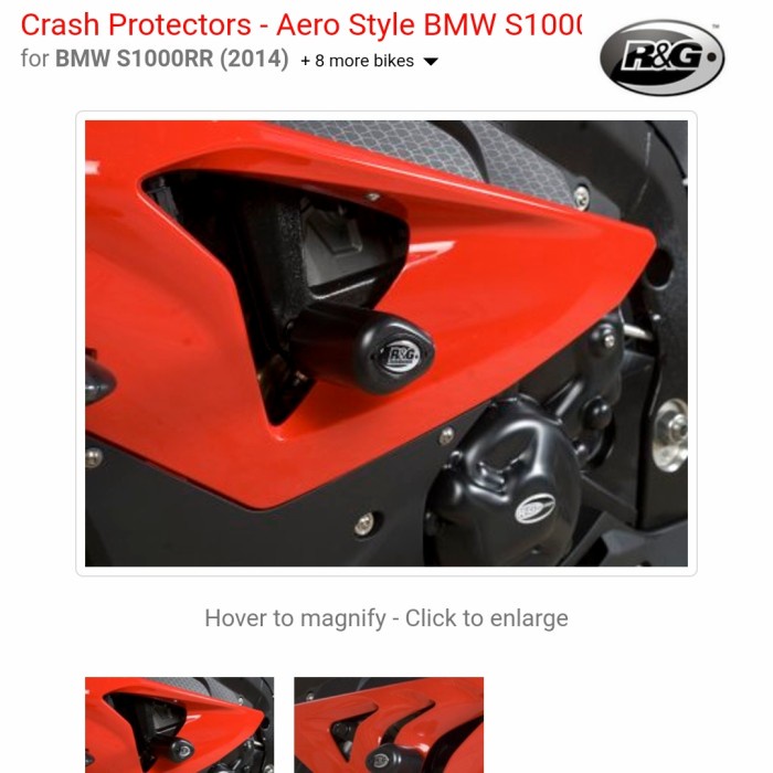 Jual Frameslider Frame Slider Aero Crash R&G RnG BMW HP4 S1000RR 2012