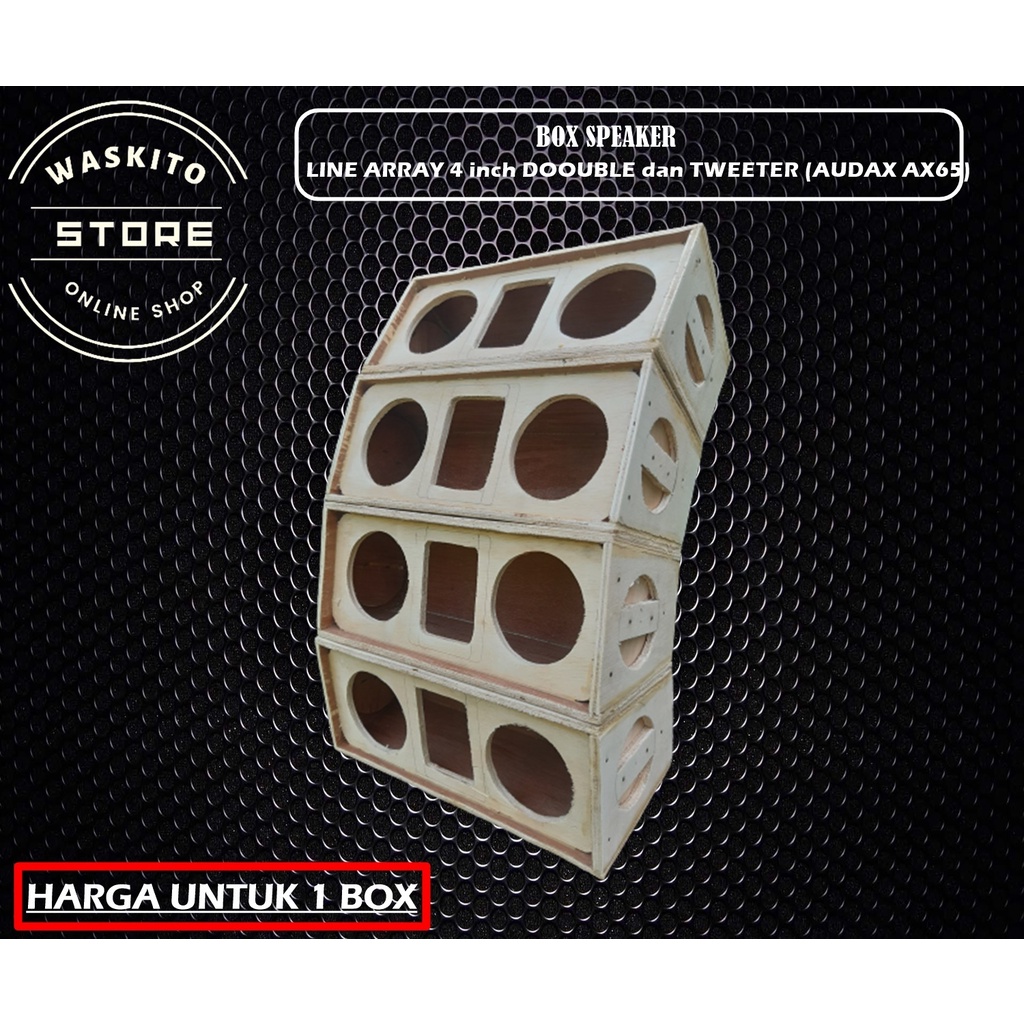 Jual Box Speaker 4 Inch Line Array Double Tweeter Audax AX65 | Shopee ...