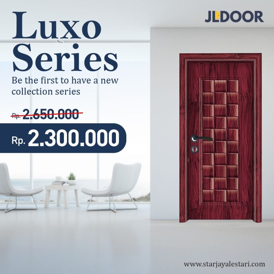 Jual PINTU BAJA RINGAN MODEL MINIMALIS MODERN WARNA COKLAT TAHAN KARAT