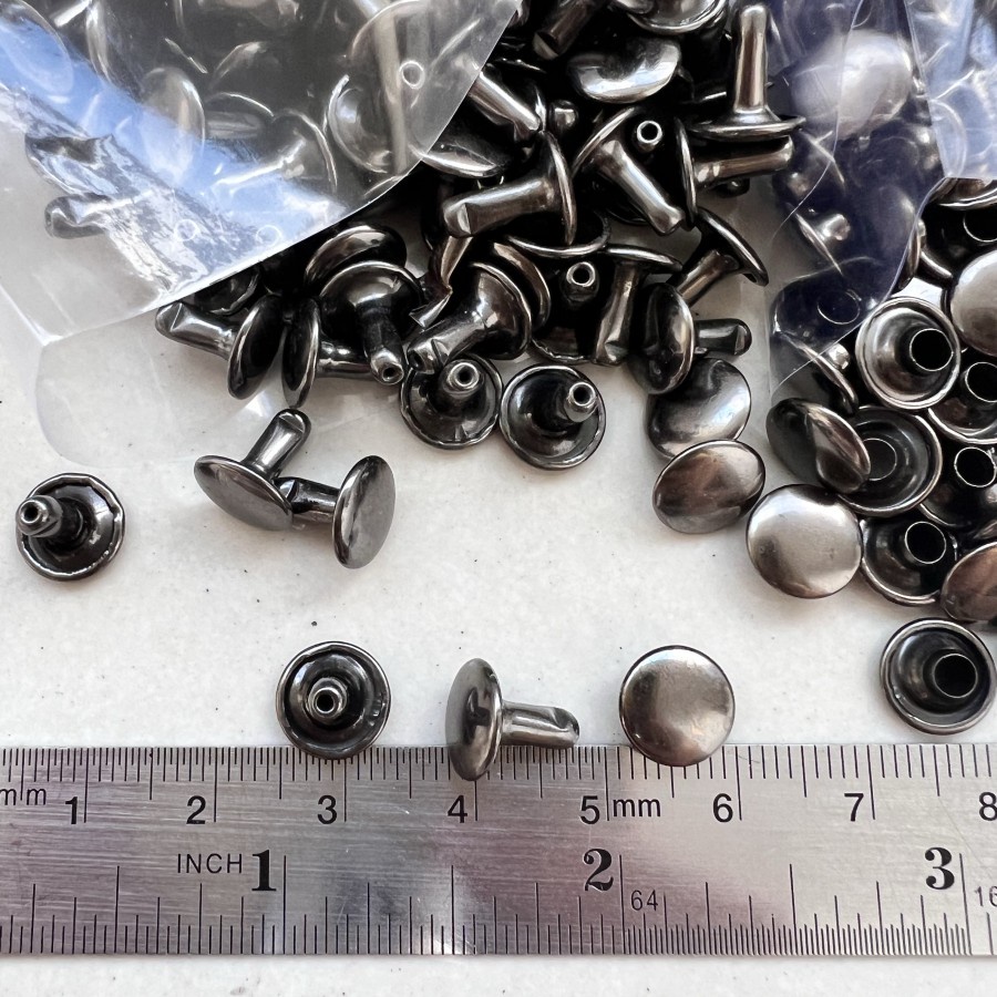 Jual Kancing Centang Paku rivet 9mm x 8mm muka double | Shopee Indonesia