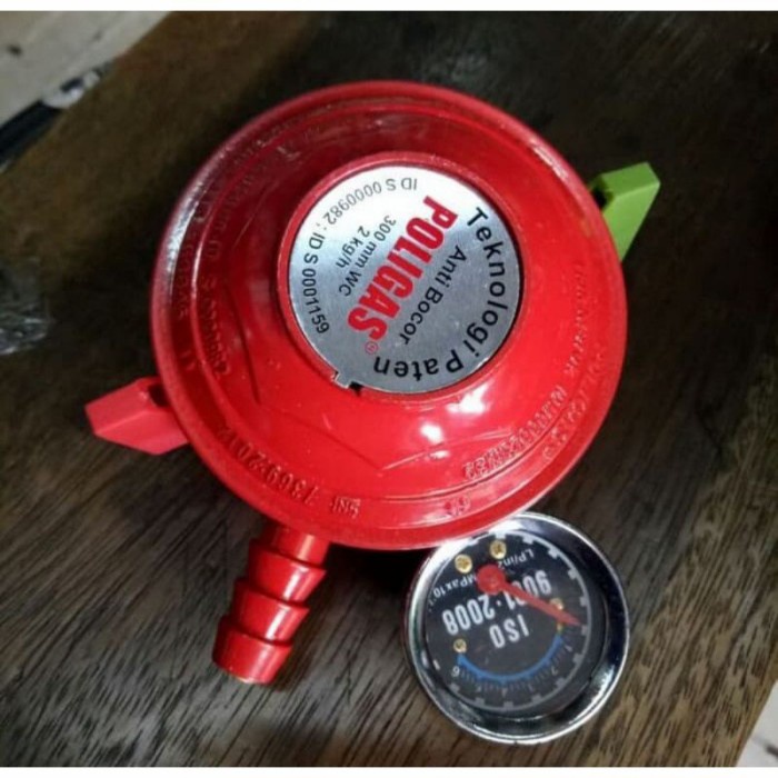 Jual regulator kompor gas Poligas LPG Teknologi Pengunci Ganda PG2 0207