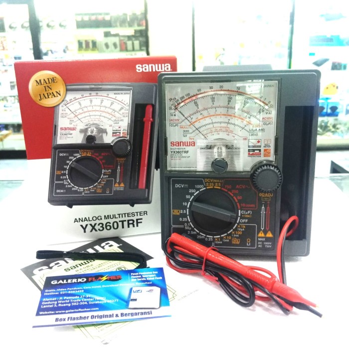 Jual Multitester/Multimeter/Avometer Analog SANWA YX360TRF Made In ...