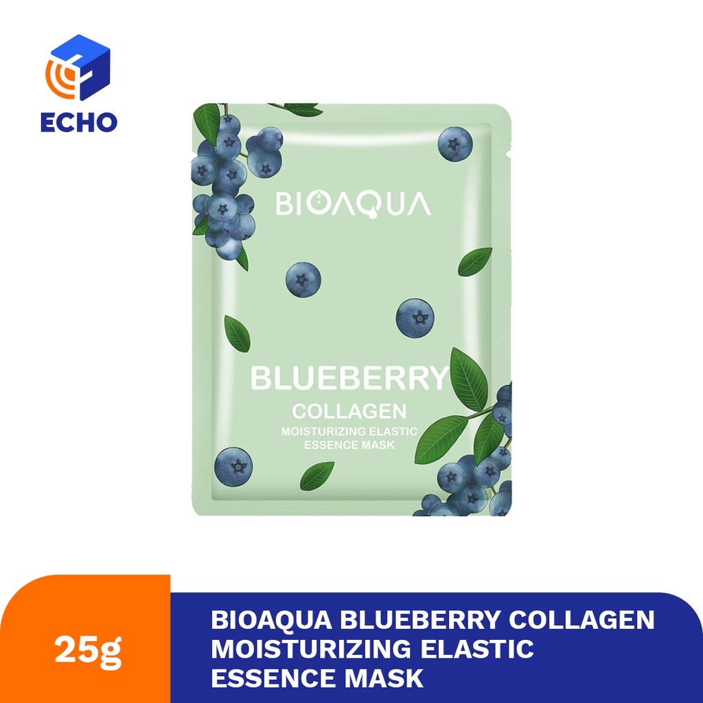 Jual BIOAQUA Blueberry Collagen Moisturizing Elastic Essence Mask 25 Gr ...