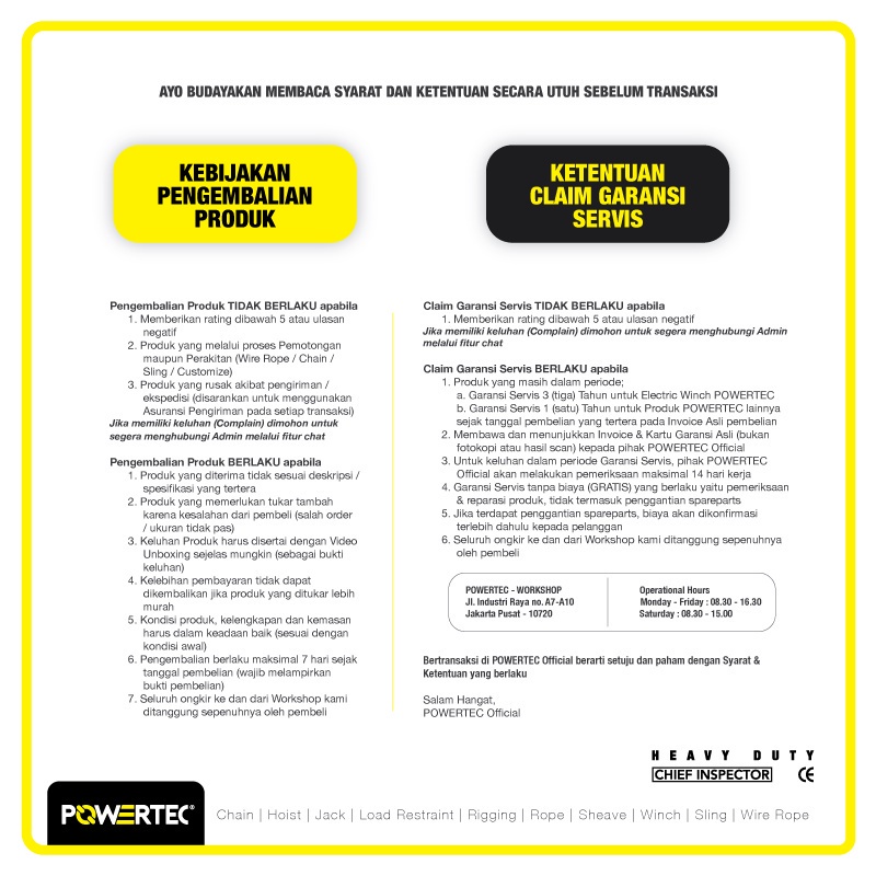 Jual POWERTEC Load Chain / Rantai Baja G80 - 8mm - Meteran | Shopee ...