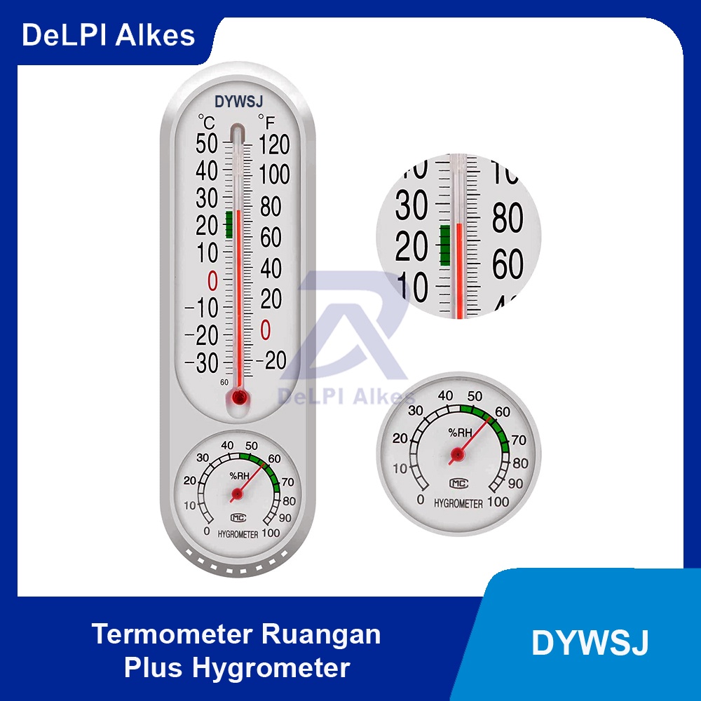 Jual Termometer + Higrometer Thermometer Hygrometer Ruang Analog DYWSJ