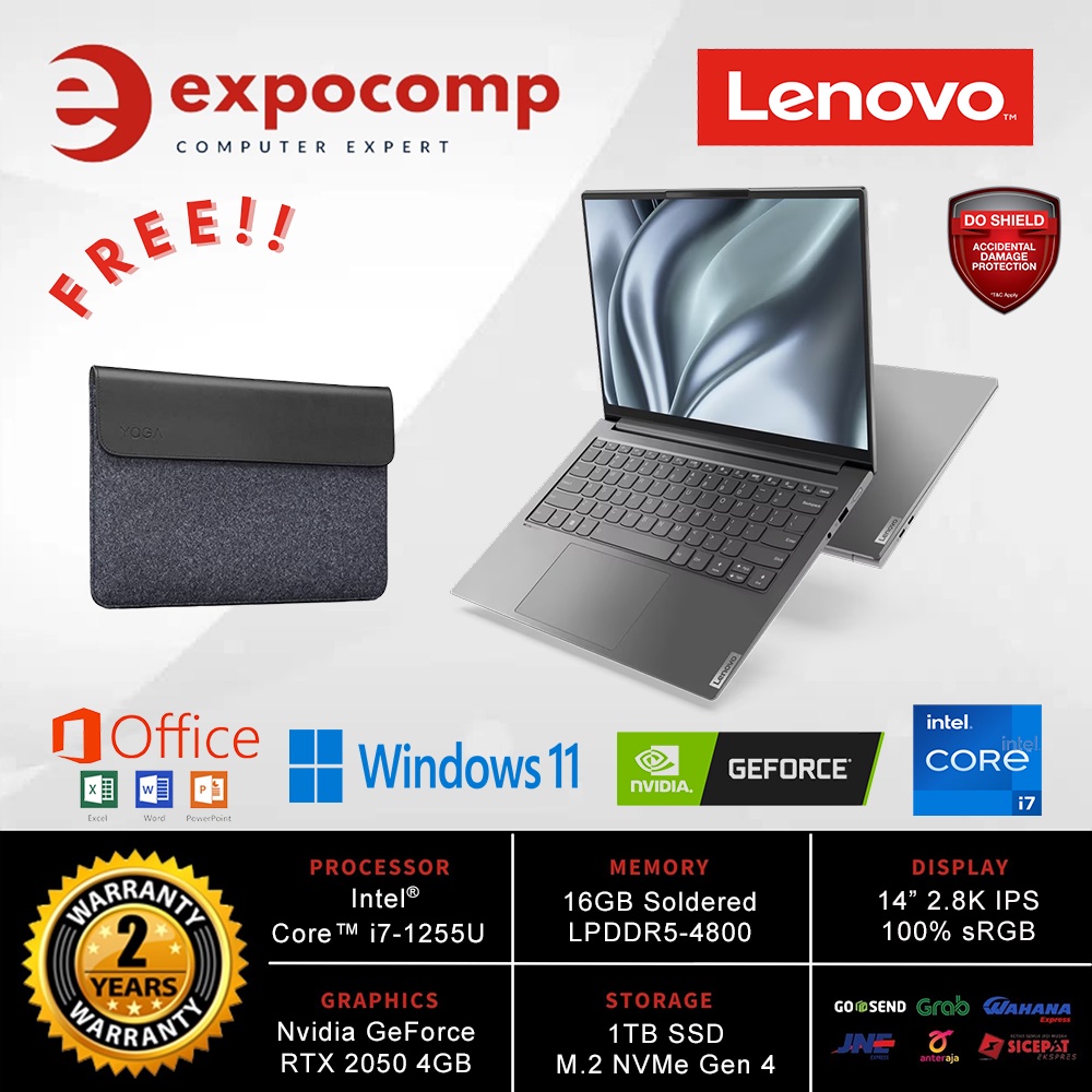 Jual Lenovo Yoga Slim 7i Pro 14iah7 07id I7 12700h 16gb 1tb Rtx2050 4gb W11 Shopee Indonesia 0001