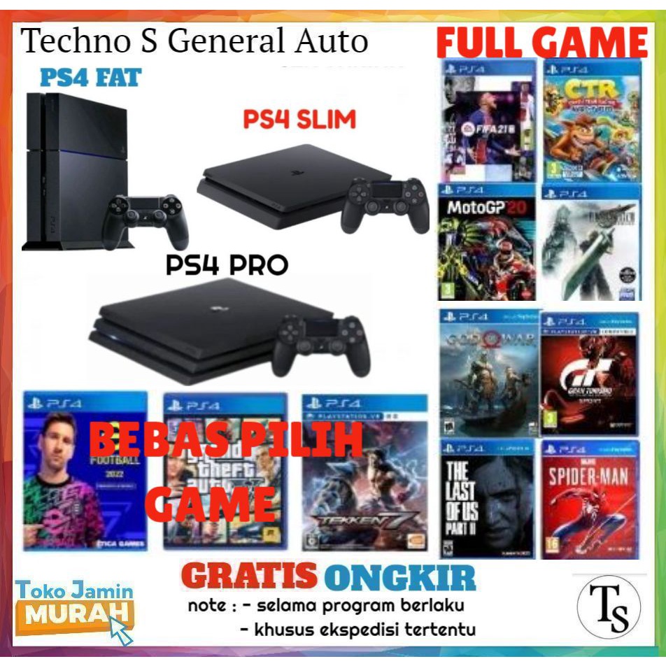 Jual PS4 Slim 500GB / PS4 FAT 500GB / PS4 PRO 1TB / PS4 SLIM 500 GB ...