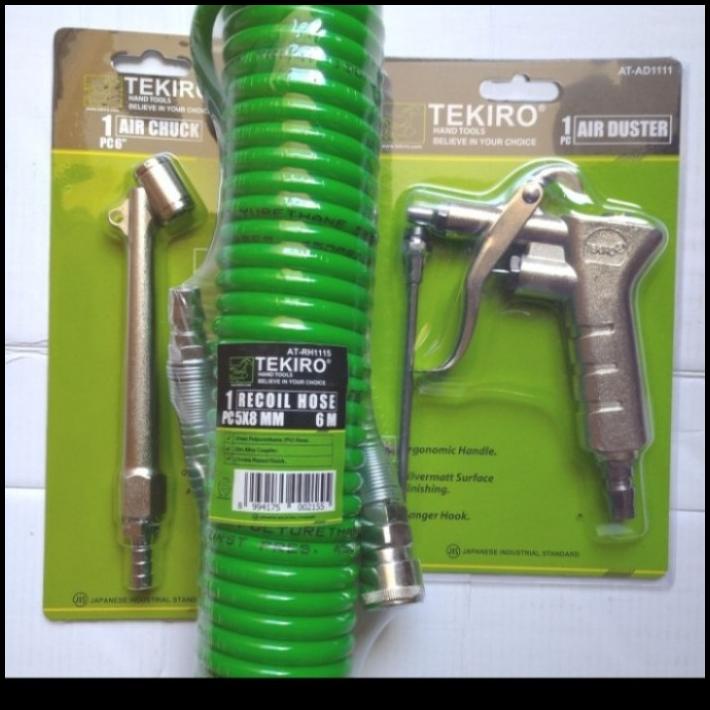 Jual Hot Deal Paket Selang Kompresor Recoil Meter Air Chuck Air Duster Tekiro Shopee