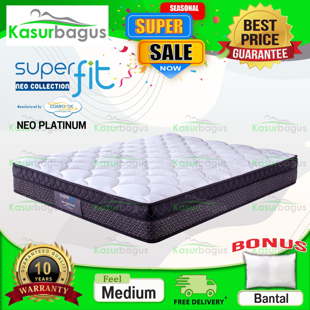 Jual Comforta SuperFit Kasur Springbed Neo Platinum - Kasur Saja 160 ...