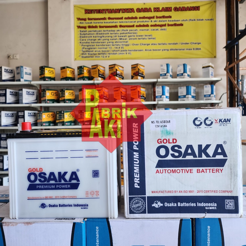 Jual AKI MOBIL OSAKA NS70 / NS 70 KIJANG LGX COLT DIESEL TRUCK FUSO