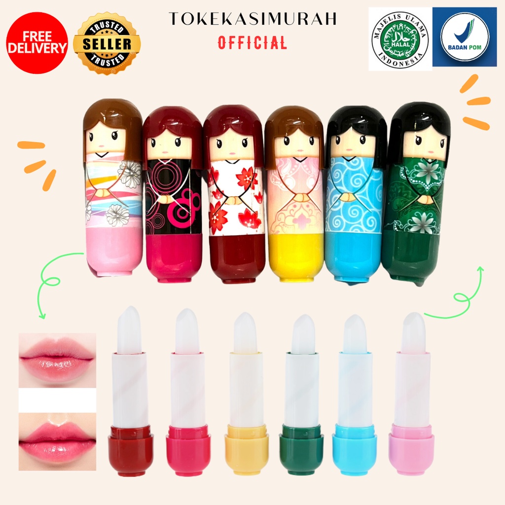 Jual Lip Balm Spf 30 Pelembab Bibir Kering Mini Karakter Kimono Miss
