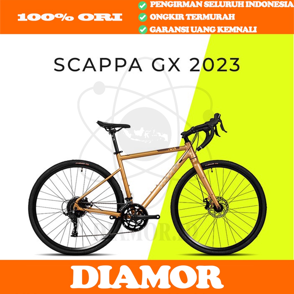 Jual GENIO SCAPPA GX Sepeda Balap Roadbike Gravel 700C Alloy 18 Speed ...