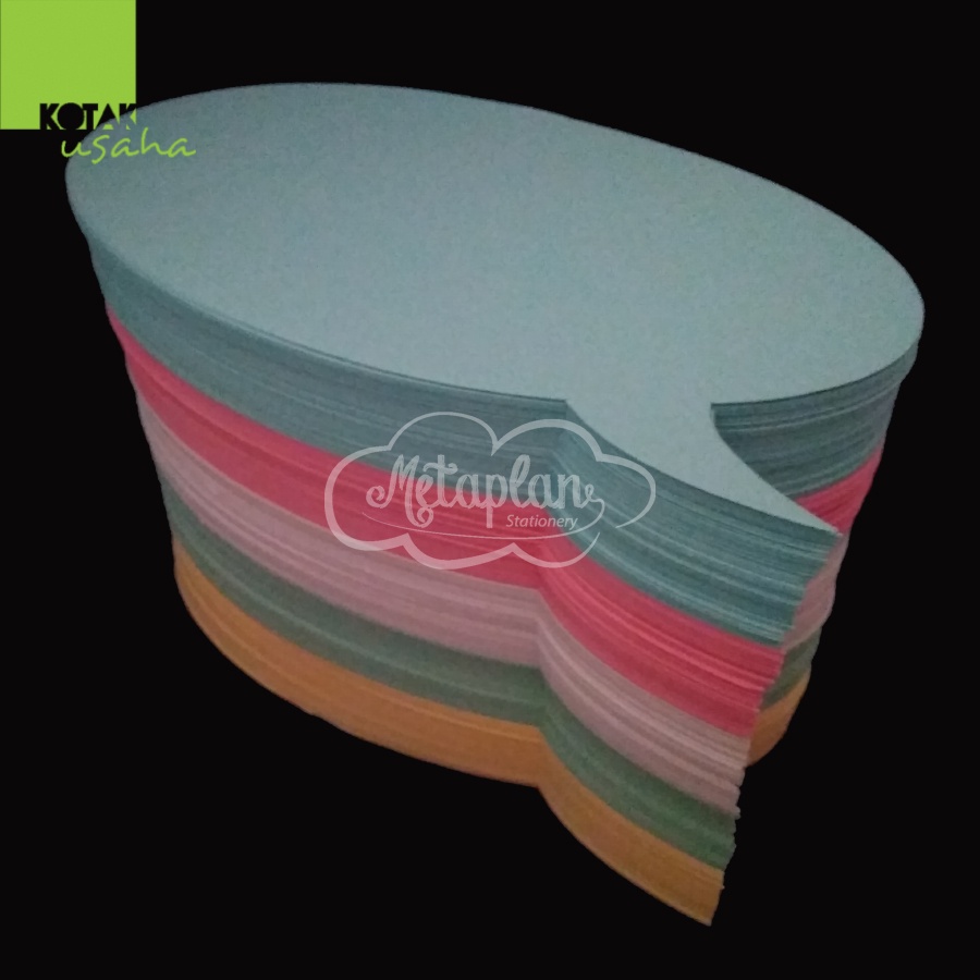 Jual Kartu Metaplan Bentuk Callout (250 lembar 5 warna) | Shopee Indonesia
