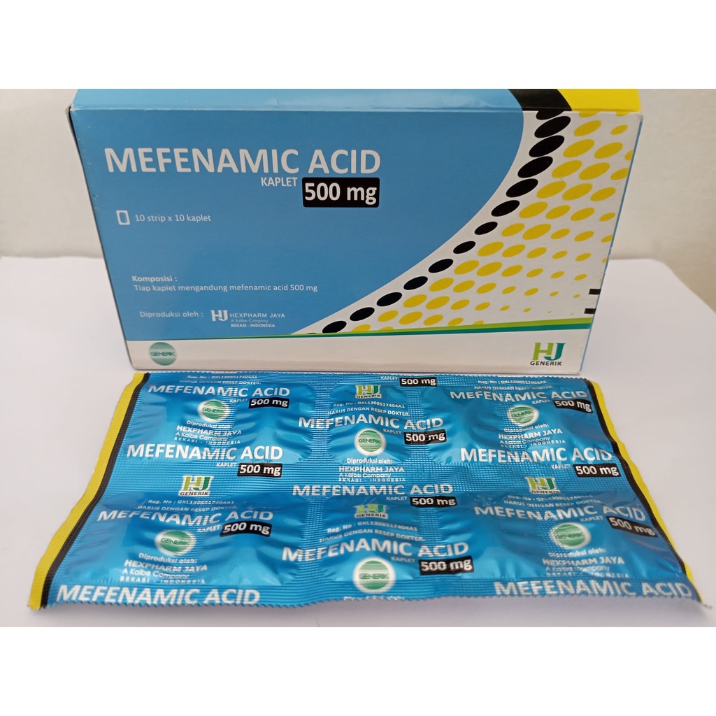 Jual MEFENAMIC ACID 500MG 1 STRIP 10 TABLET | Shopee Indonesia