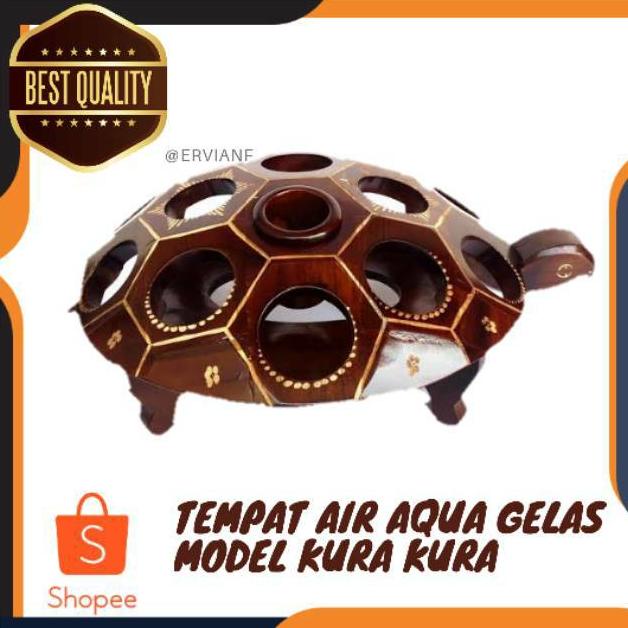Jual Tempat Aqua Gelas Dari Kayu Jati Kura Kura Besar Ukir Cukit Shopee Indonesia 2081