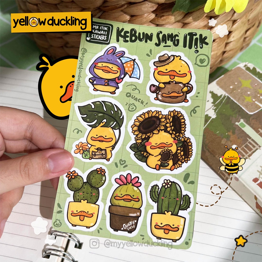 Jual STICKERS - KEBUN SANG ITIK EDITION STICKER SET - STIKER ITIK ...