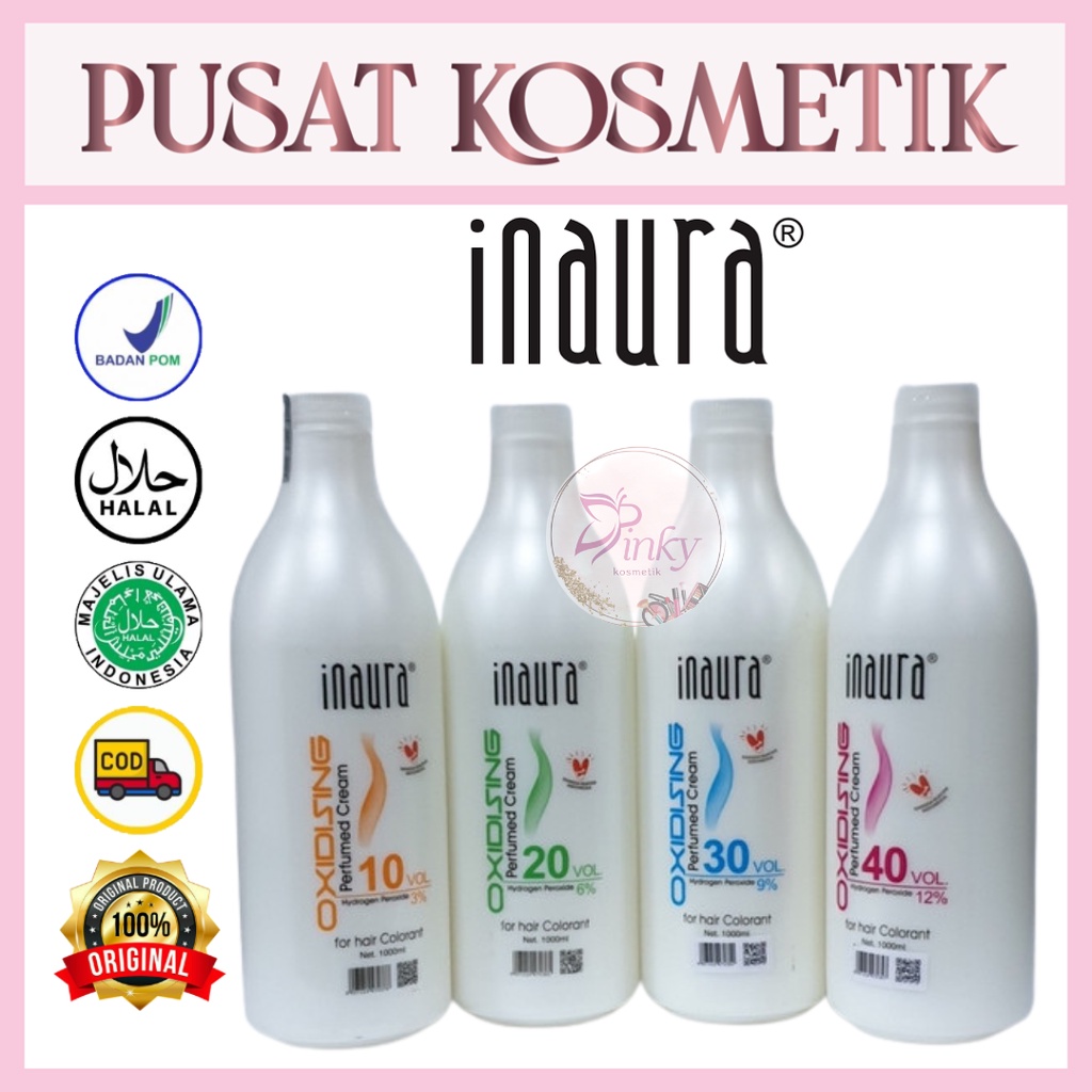 Jual Inaura Oxidant / Peroxide / Oxidising Cream Developer 1000 ml ...