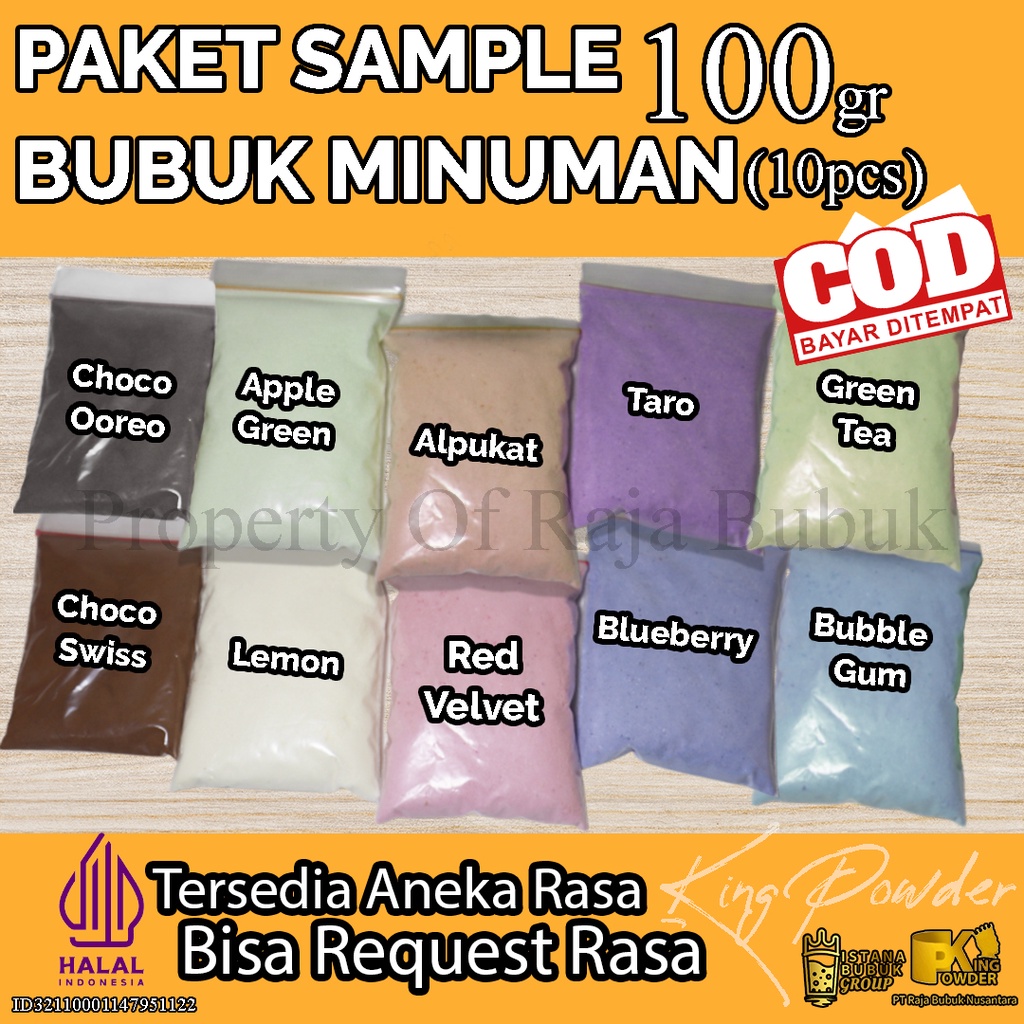 Jual BUBUK MINUMAN RASA 100GR / SERBUK MINUMAN ANEKA RASA 100GR , BUBUK ...