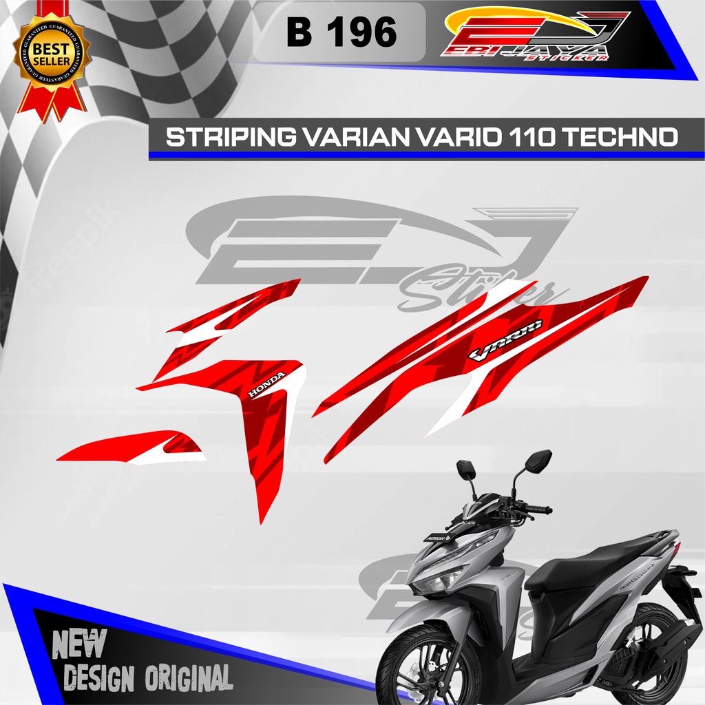 Jual STIKER SEMI FULL BODY VARIO 110 125 & 150 CUSTOM VARIAN WARNA