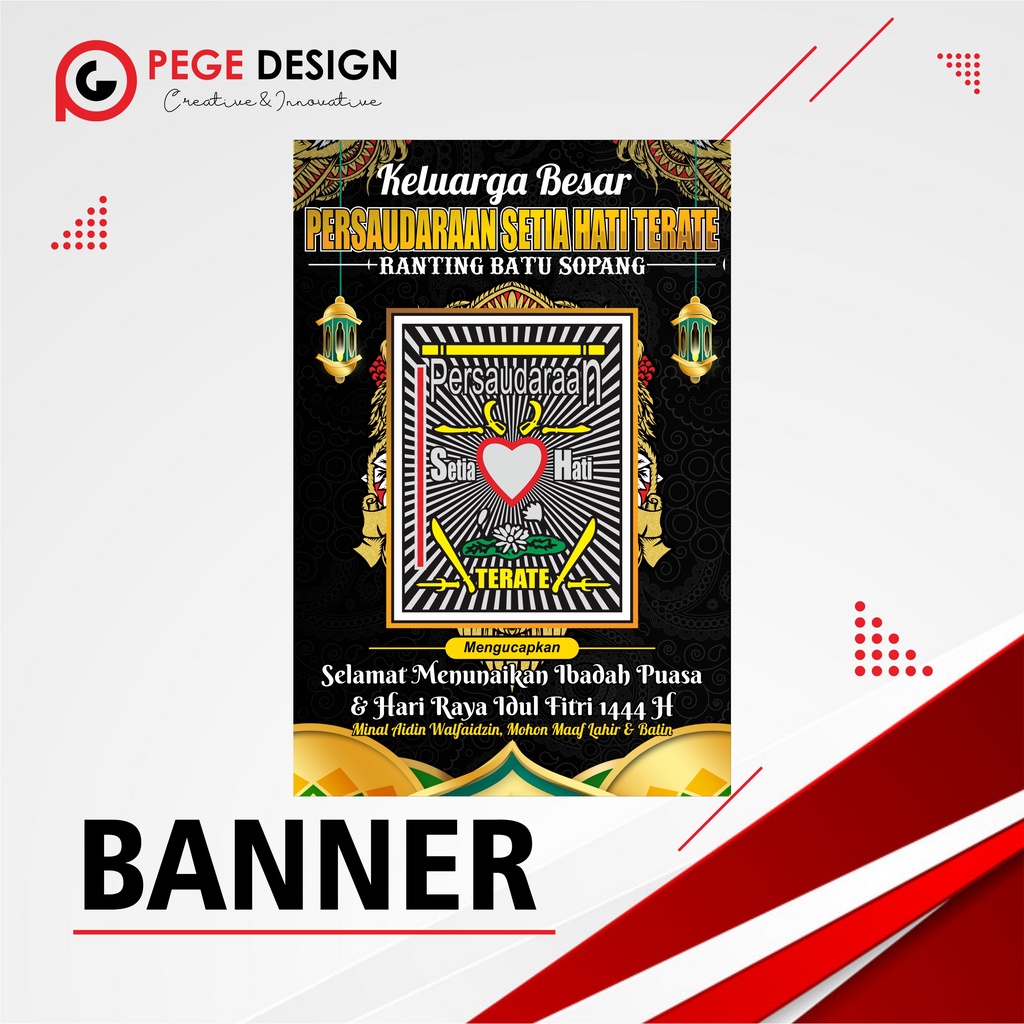 Jual Banner Ramadhan Dan Idul Fitri Pencak Silat Terate Spanduk Murah