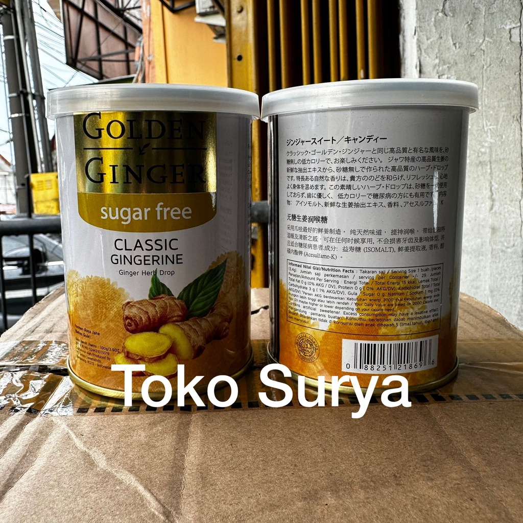 Jual Bisa Instan Permen ANTI MUAL Sugar Free Golden Ginger Sugar Free