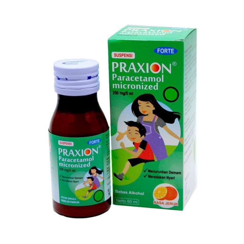 Jual Praxion Forte Sirup 250mg/5ml / Pereda Nyeri / Demam | Shopee ...