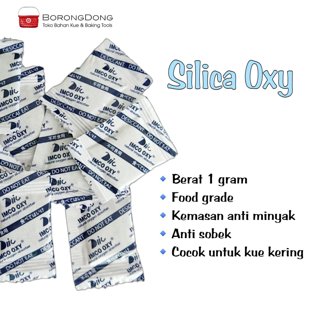 Jual Oxy Silica Gel Silica Gel Food Grade (1 pack isi 25 pcs