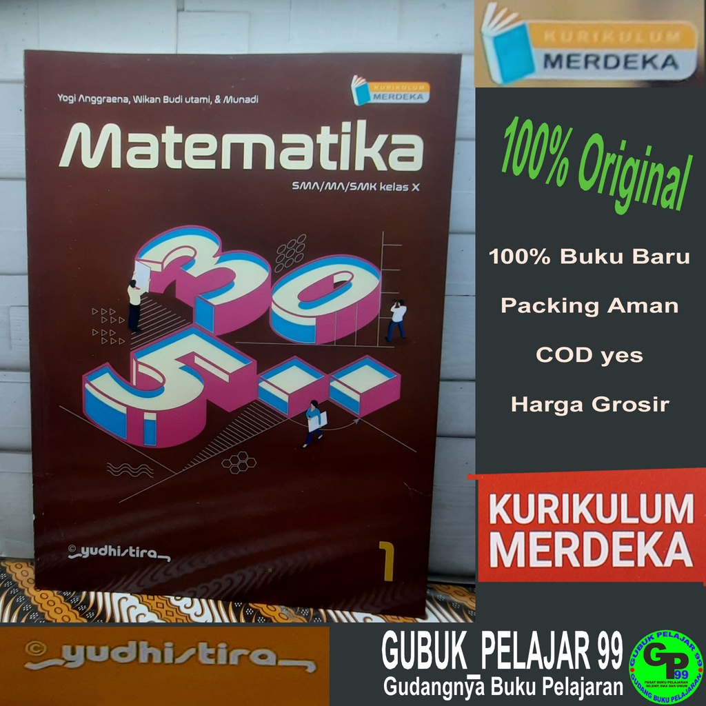 Jual Buku Siswa MATEMATIKA Untuk Kelas 10 SMA/MA/SMK Kurikulum Merdeka ...