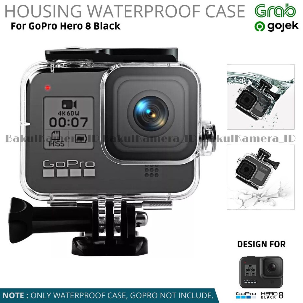 Jual Waterproof Case GoPro Hero 8 Black Housing Undewater 60M | Shopee ...