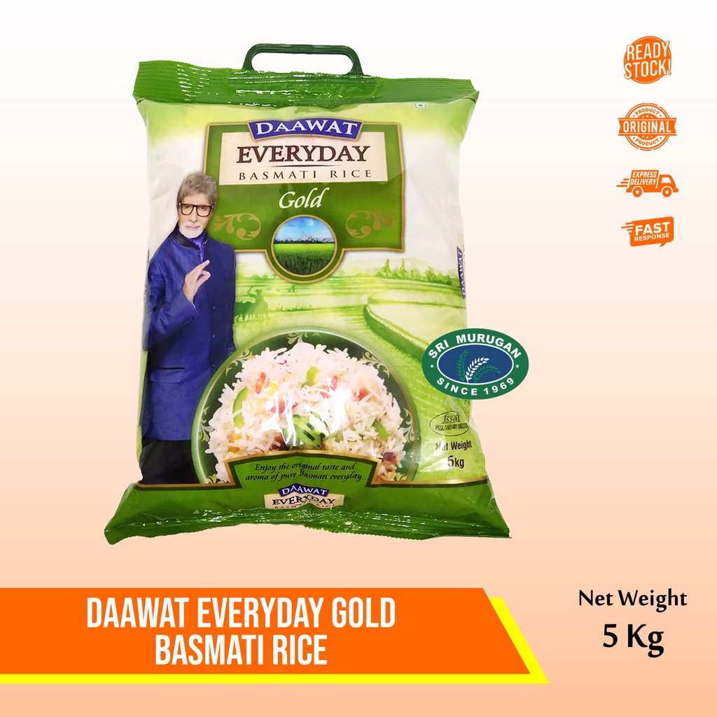 Jual DAAWAT EVERYDAY GOLD BASMATI RICE 5 Kg Shopee Indonesia