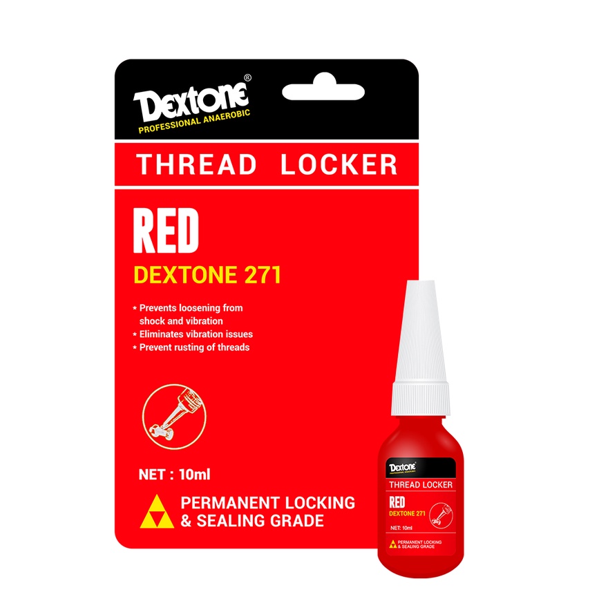 Jual LEm Dextone Trimpot Red Thread Locker 271 Permanent Anaerobic