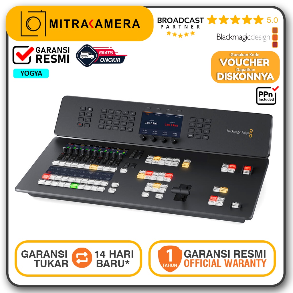 Jual Blackmagic Design ATEM Television Studio HD8 ISO Live Switcher ...