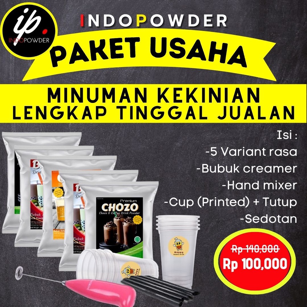 Jual Paket Usaha Minuman Kekinian L Bisa Langsung Usaha 5 Variant Rasa Shopee Indonesia 6587